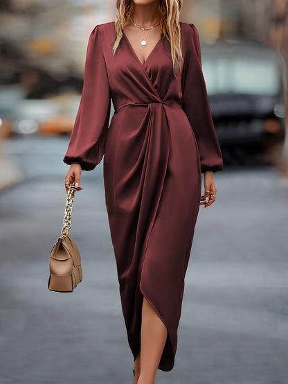 Diantha - Elegantes Kleid mit offenen Puffärmeln für Damen