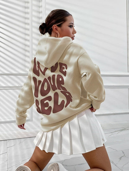 Daria – Gedruckter Baumwoll-Hoodie