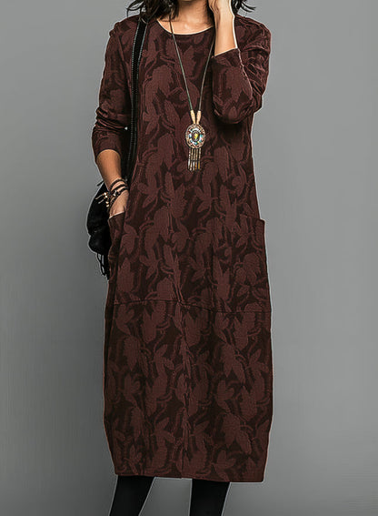 Alisha – Gedrucktes Langarmkleid