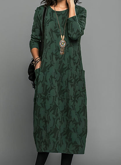 Alisha – Gedrucktes Langarmkleid