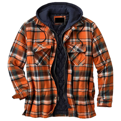Denzil - Bequeme karierte Flanelljacke für Herren