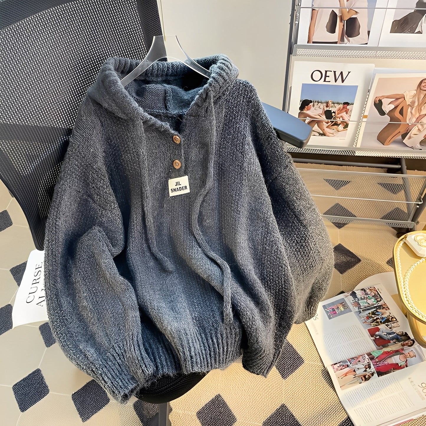 Haylee - Bequemer Damenpullover mit Knöpfen