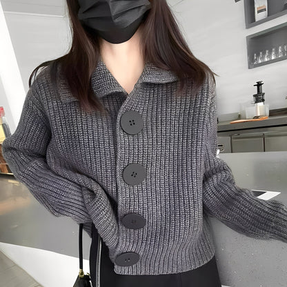 Alannah - Trendige Damenjacke mit großen Knöpfen