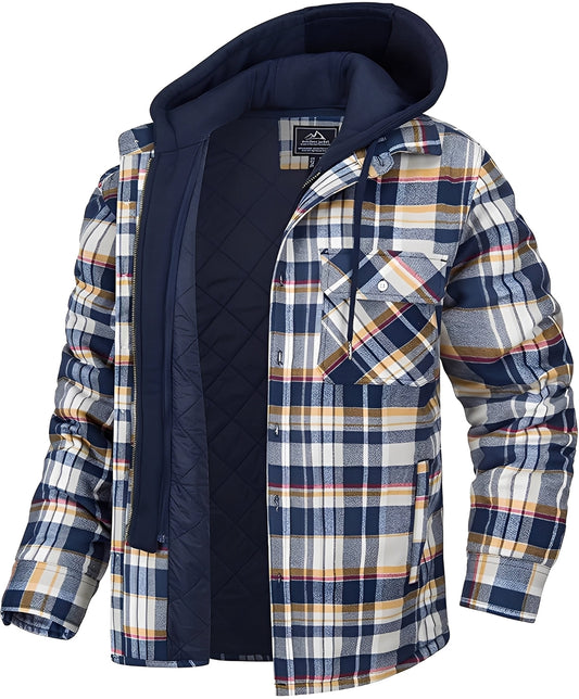 Roswell - Herrenjacke im karierten Freizeitstil