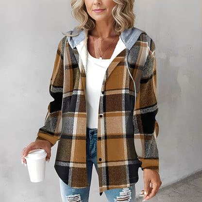 Martina - Bequeme Damen-Jacke aus Wolle mit Kapuze