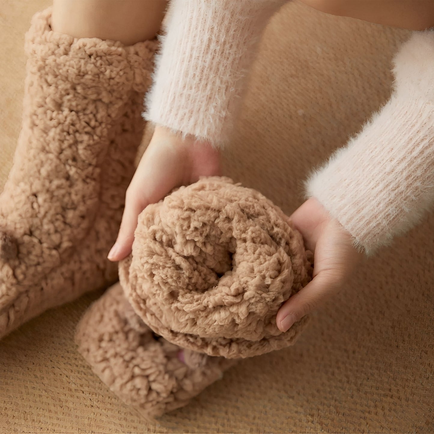 Caelie - Modische, flauschige, dicke Fleece-Socken für Frauen