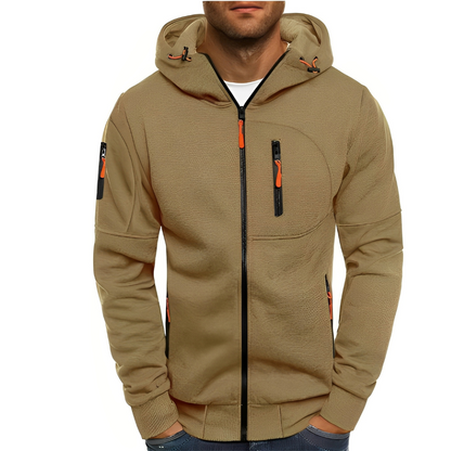 Miller - Bequeme Herrenjacke mit Kapuze und Zipper