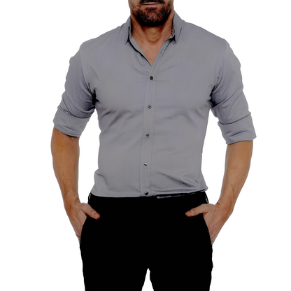 Andrew - Lässiges, offizielles, knitterfreies Herrenhemd