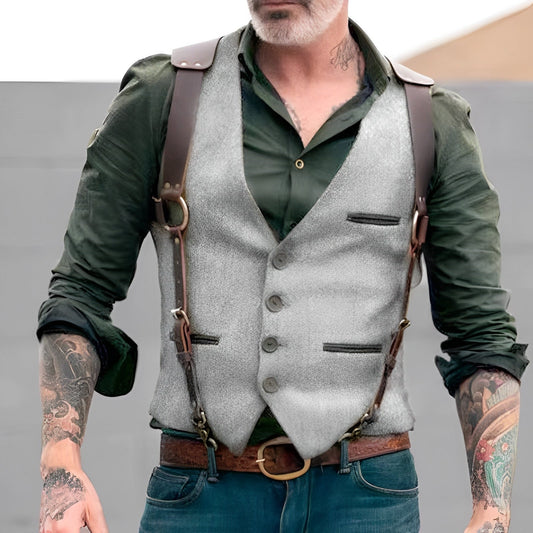 Jason - Trendige Herrenweste im traditionellem Look