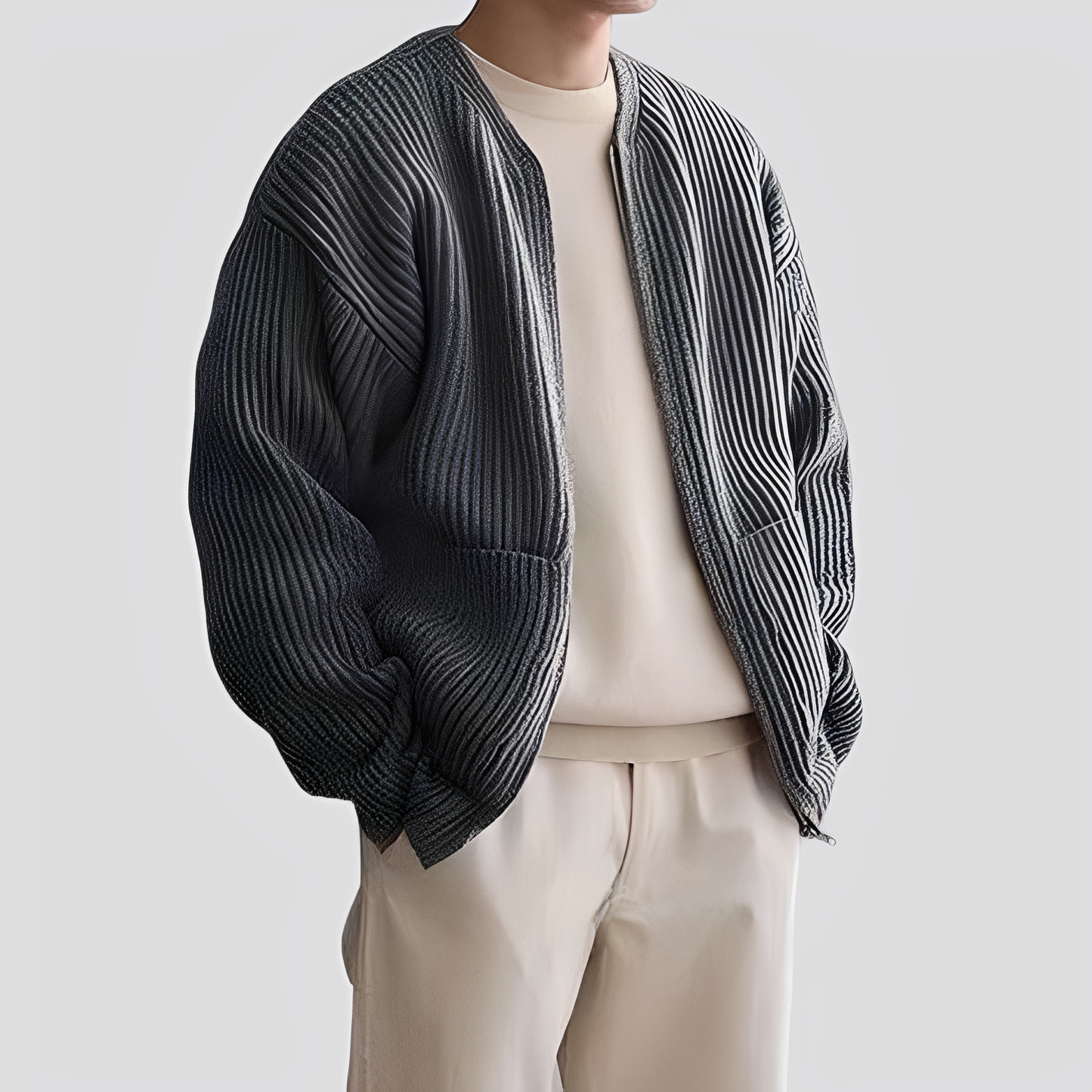 Willy - Komfortable Herren-Strickjacke mit Reißverschluss