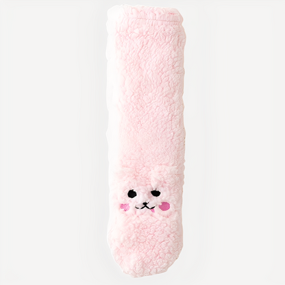 Judith - Stilvolle Winterbodysocken aus Samt für Frauen