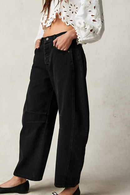 Adrienne - Klassische, locker geschnittene Barrel-Jeans für Damen