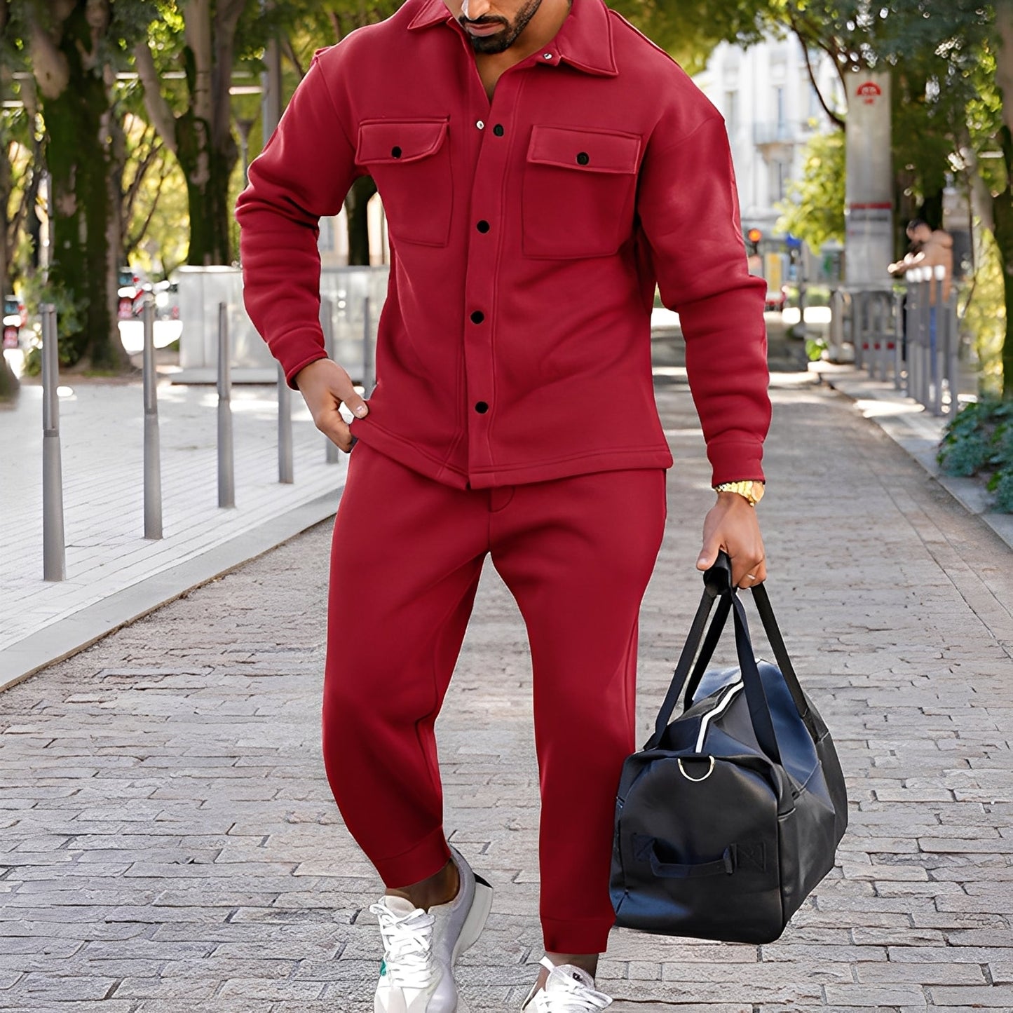 Kent - Schickes Slim-Fit-Set mit Hemd und Hose für Männer
