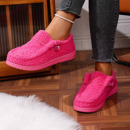 Mellony - Moderne Damen-Teddyschuhe in flachem Design