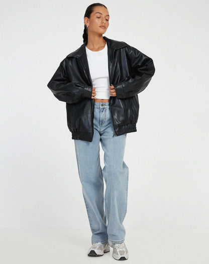 Ariane – Damen-Lederjacke im weiten Schnitt