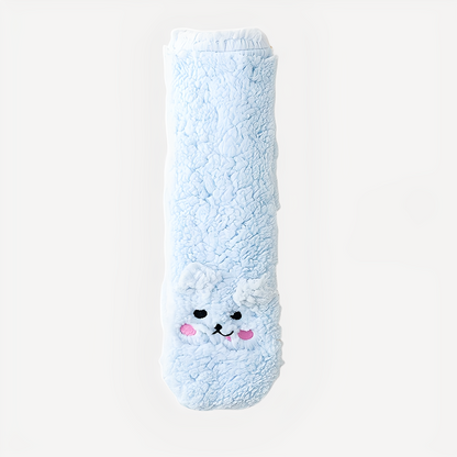 Judith - Stilvolle Winterbodysocken aus Samt für Frauen