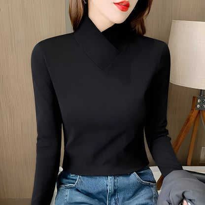 Mikayla - Stilvoller, figurbetonter Damen-Rollkragenpullover