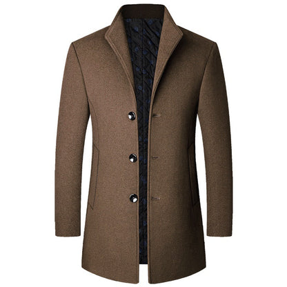 Colson - Eleganter langer Herrenmantel aus Wolle
