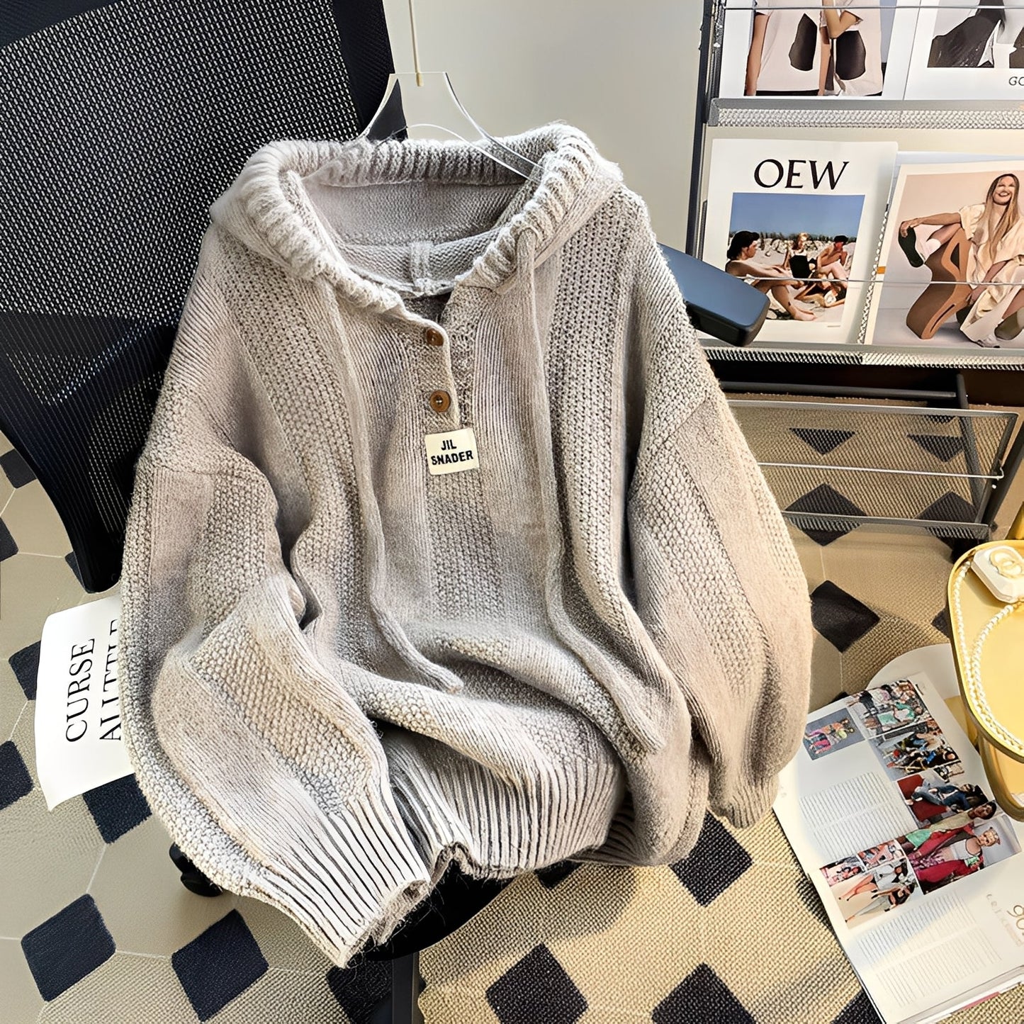 Haylee - Bequemer Damenpullover mit Knöpfen
