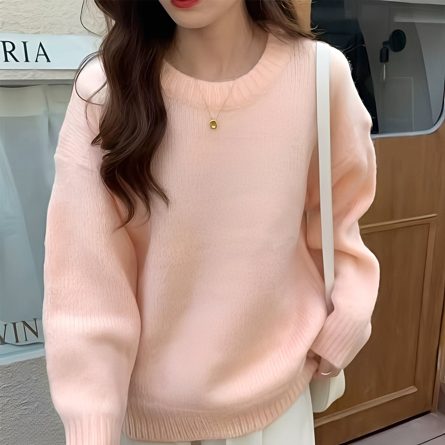 Roxanna - Damen Oversize-Pullover mit schlichtem Look