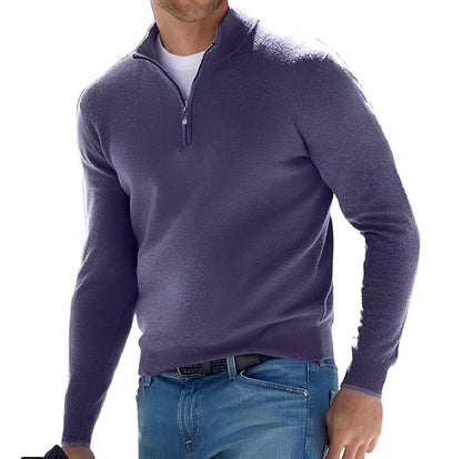 Nash - Herrenpullover mit kurzem Reißverschluss