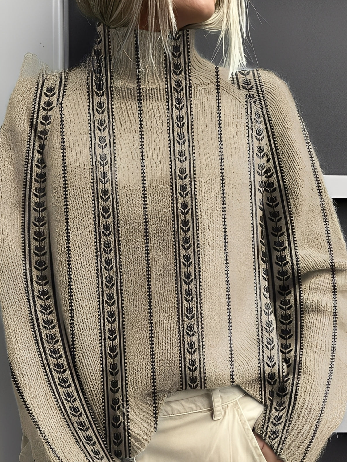 Giselle - Moderne, lebendige Damen-Rollkragenpullover