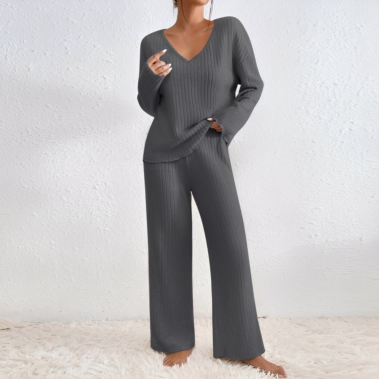 Michele - Bequemes, gestricktes Damen-Lounge-Set