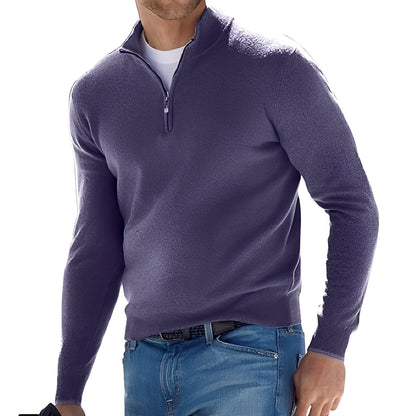 Fredric - Bequemer Herrenpullover mit Reißverschluss