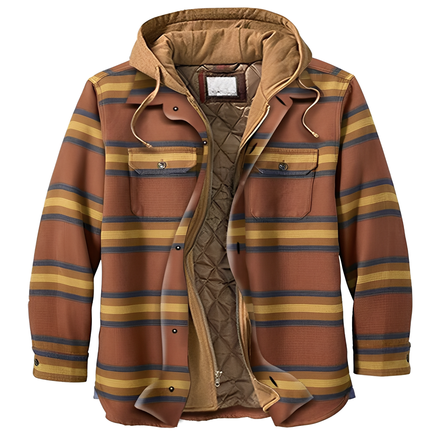 Denzil - Bequeme karierte Flanelljacke für Herren