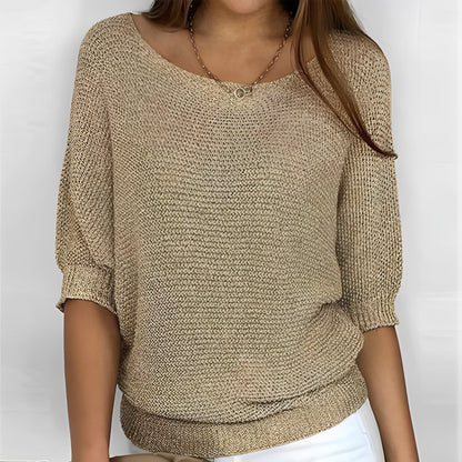 Leonie – Elegantes Halfter-Pullover-Shirt