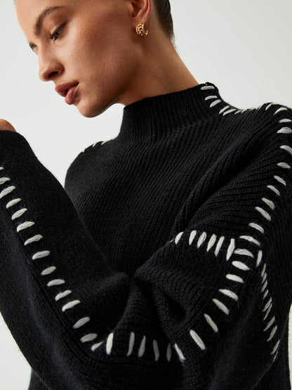 Theresa – Legerer, lockerer Rollkragenpullover