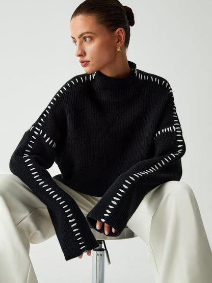 Theresa – Legerer, lockerer Rollkragenpullover