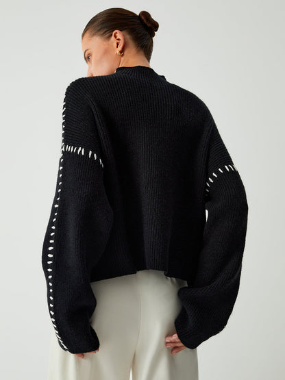 Theresa – Legerer, lockerer Rollkragenpullover
