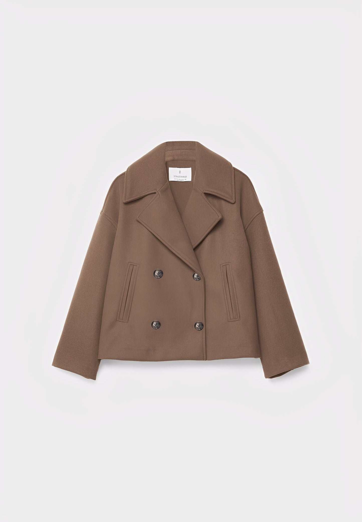 Claire – Kurze Elegante Zweireihige Jacke