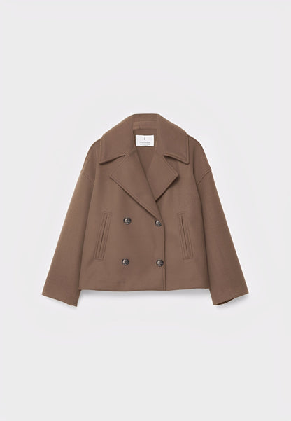 Claire – Kurze Elegante Zweireihige Jacke