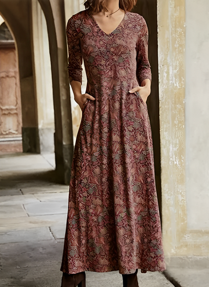 Adeline – Vintage Maxikleid