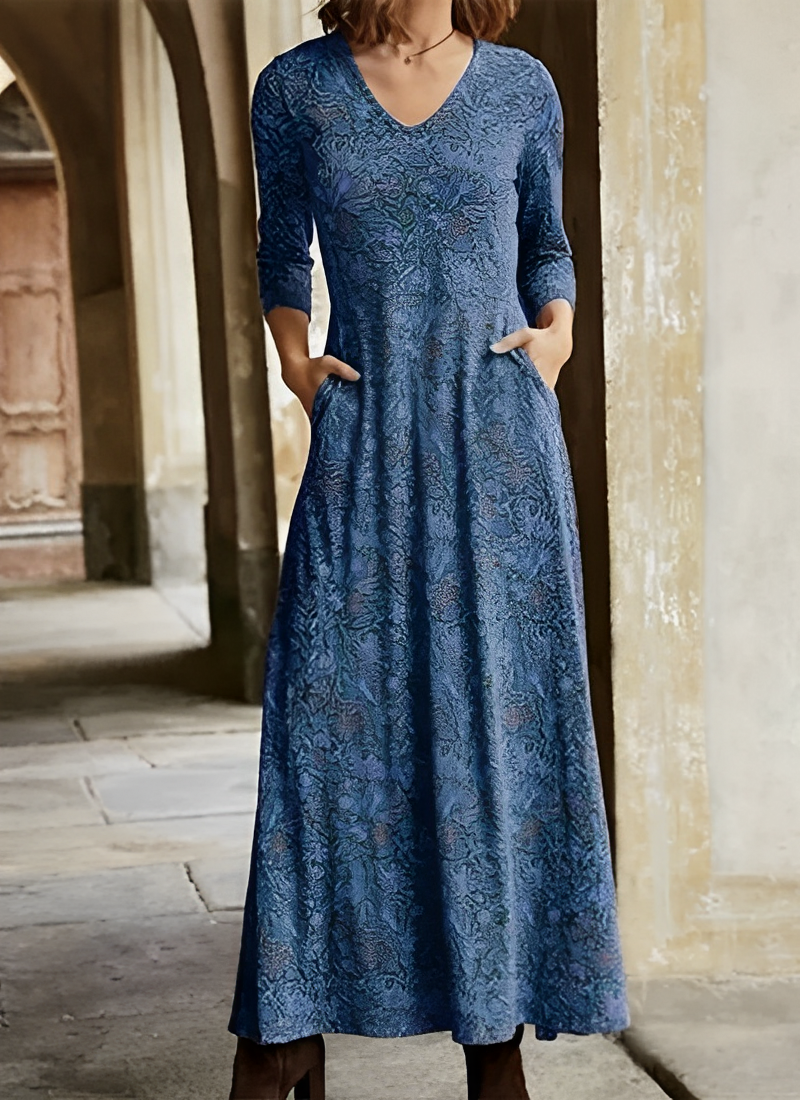 Adeline – Vintage Maxikleid