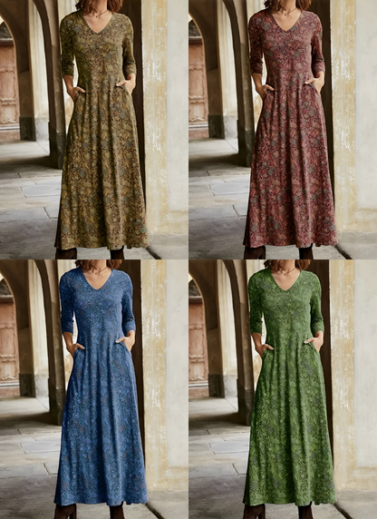 Adeline – Vintage Maxikleid