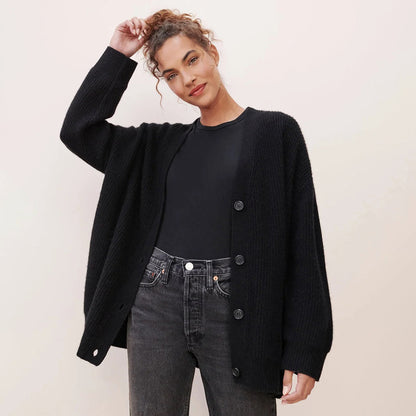Leah – Extra langer Kaschmir-Cardigan