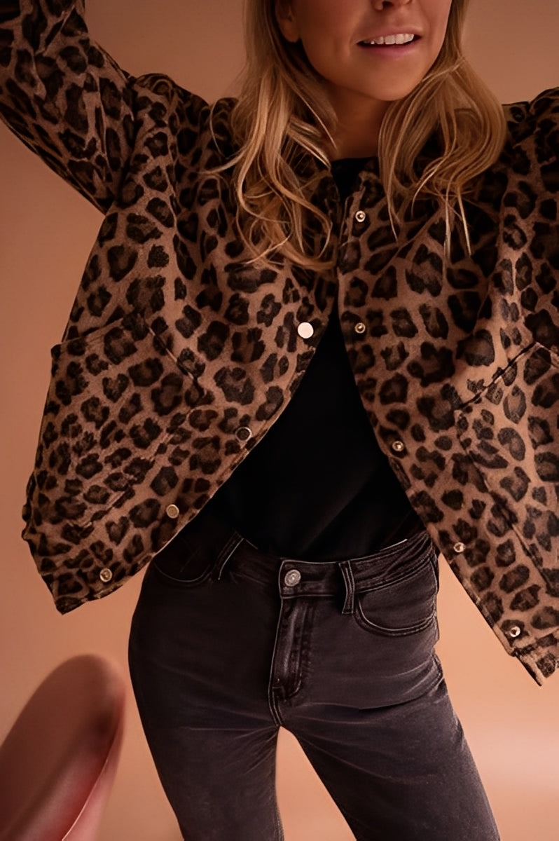 Lea – Bomber Leopardenmuster