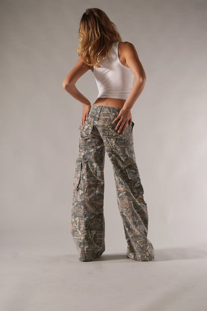 Odette – Unisex-Cargohose mit Tarnmuster