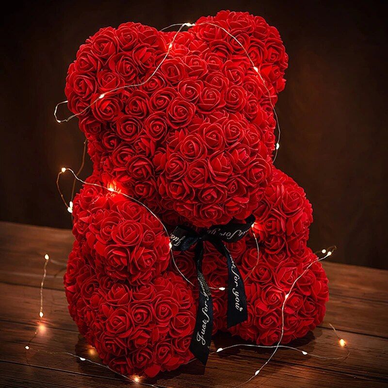 Adorbs – Rosen-Teddybär mit LED-Schachtel