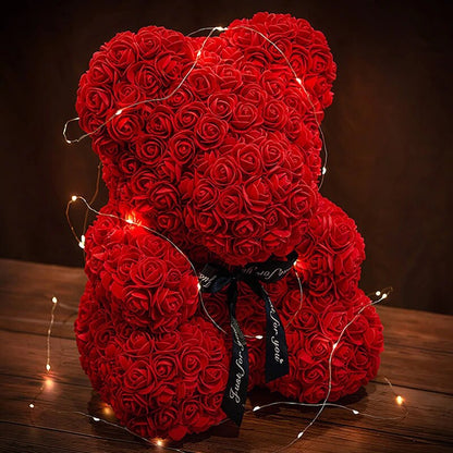 Adorbs – Rosen-Teddybär mit LED-Schachtel