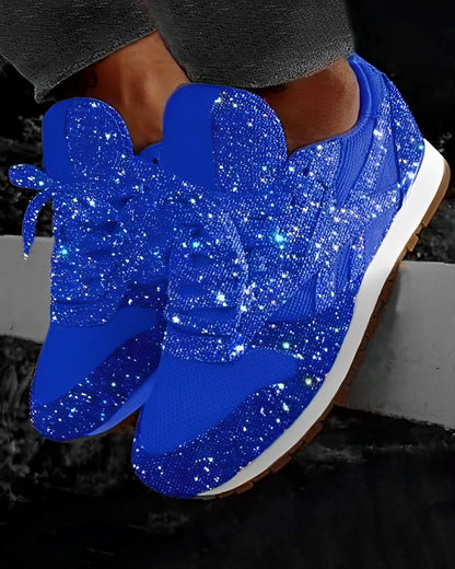 Ross – Funkelnde Sneaker mit Plateausohle