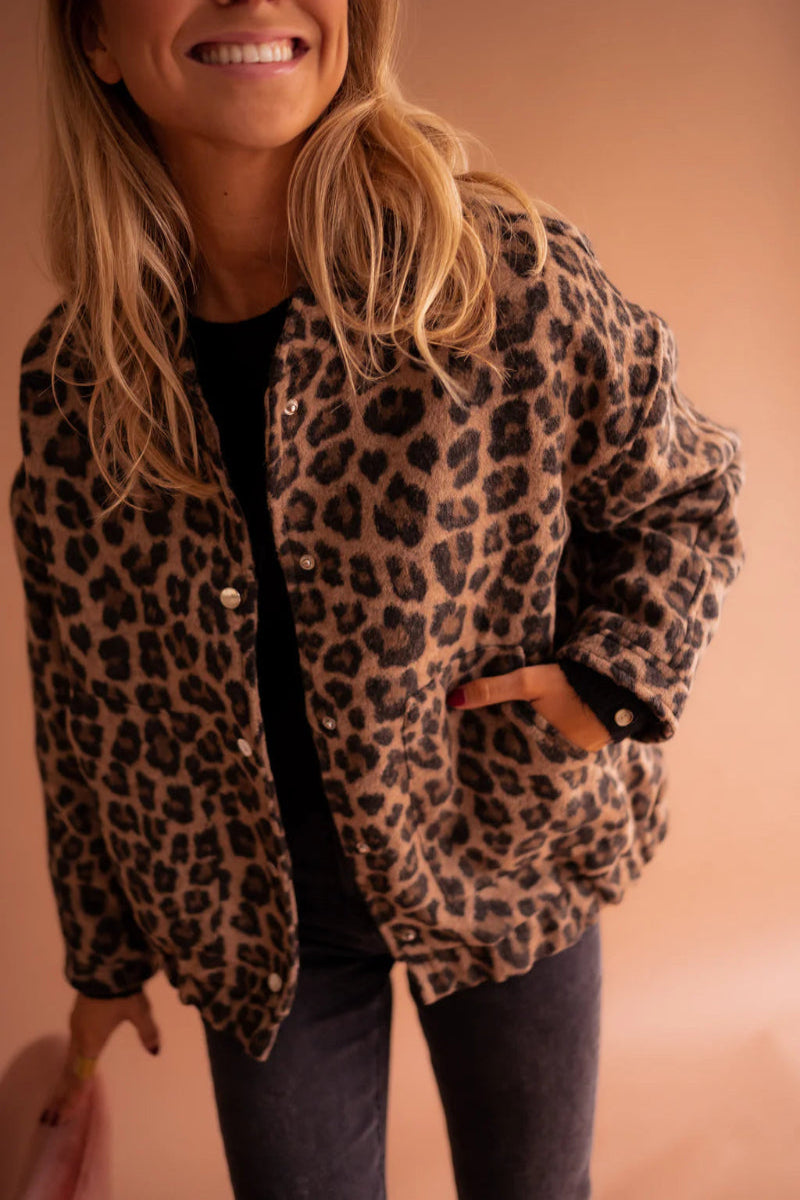 Lea – Bomber Leopardenmuster
