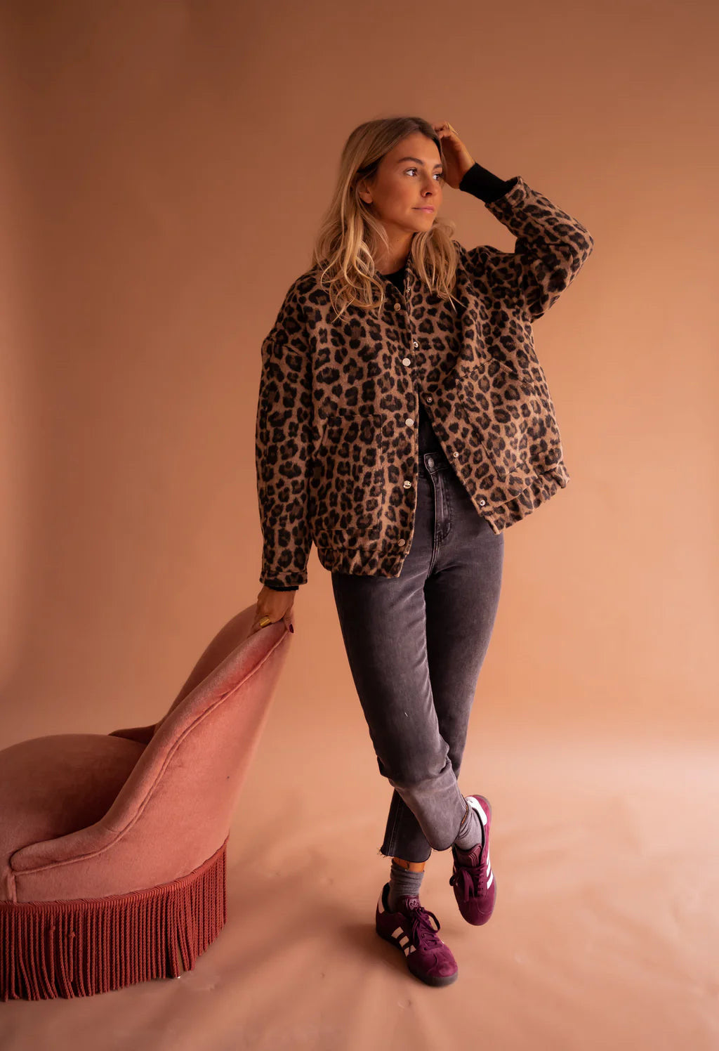 Lea – Bomber Leopardenmuster