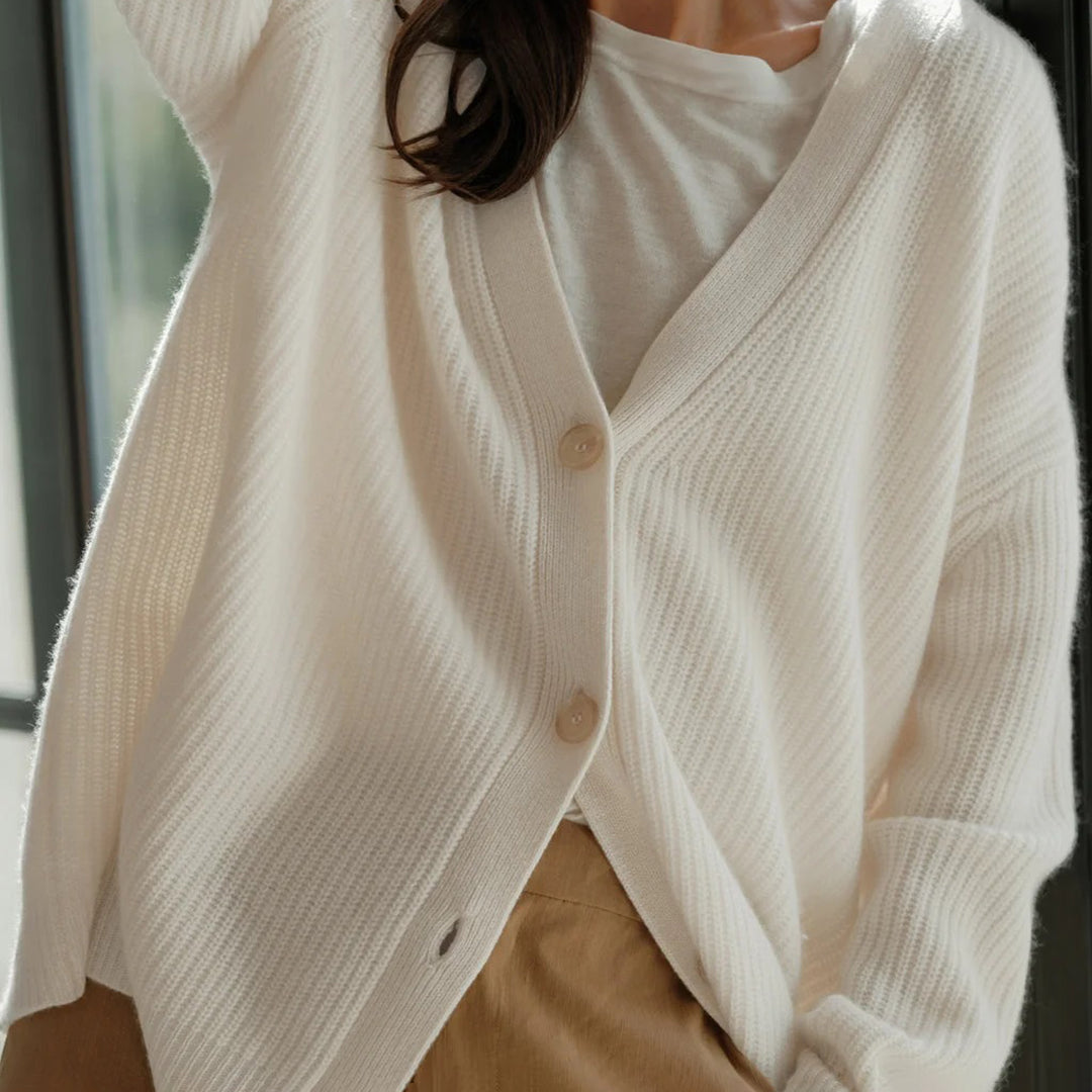 Leah – Extra langer Kaschmir-Cardigan