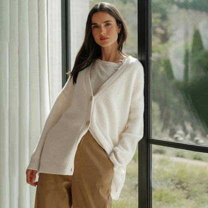Leah – Extra langer Kaschmir-Cardigan