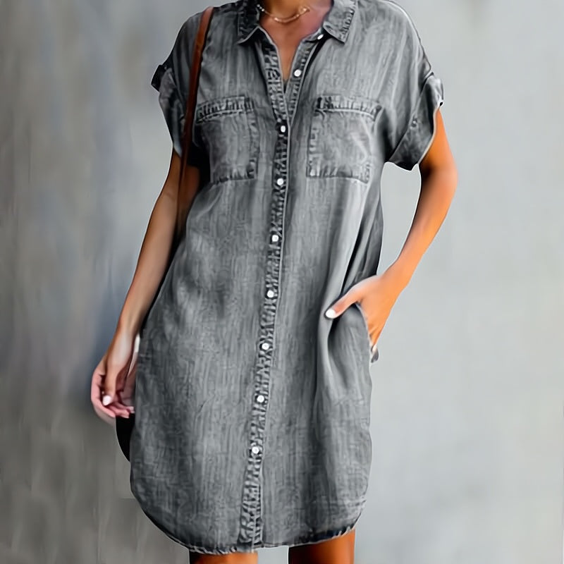 Daphné – Elegantes Jeanskleid