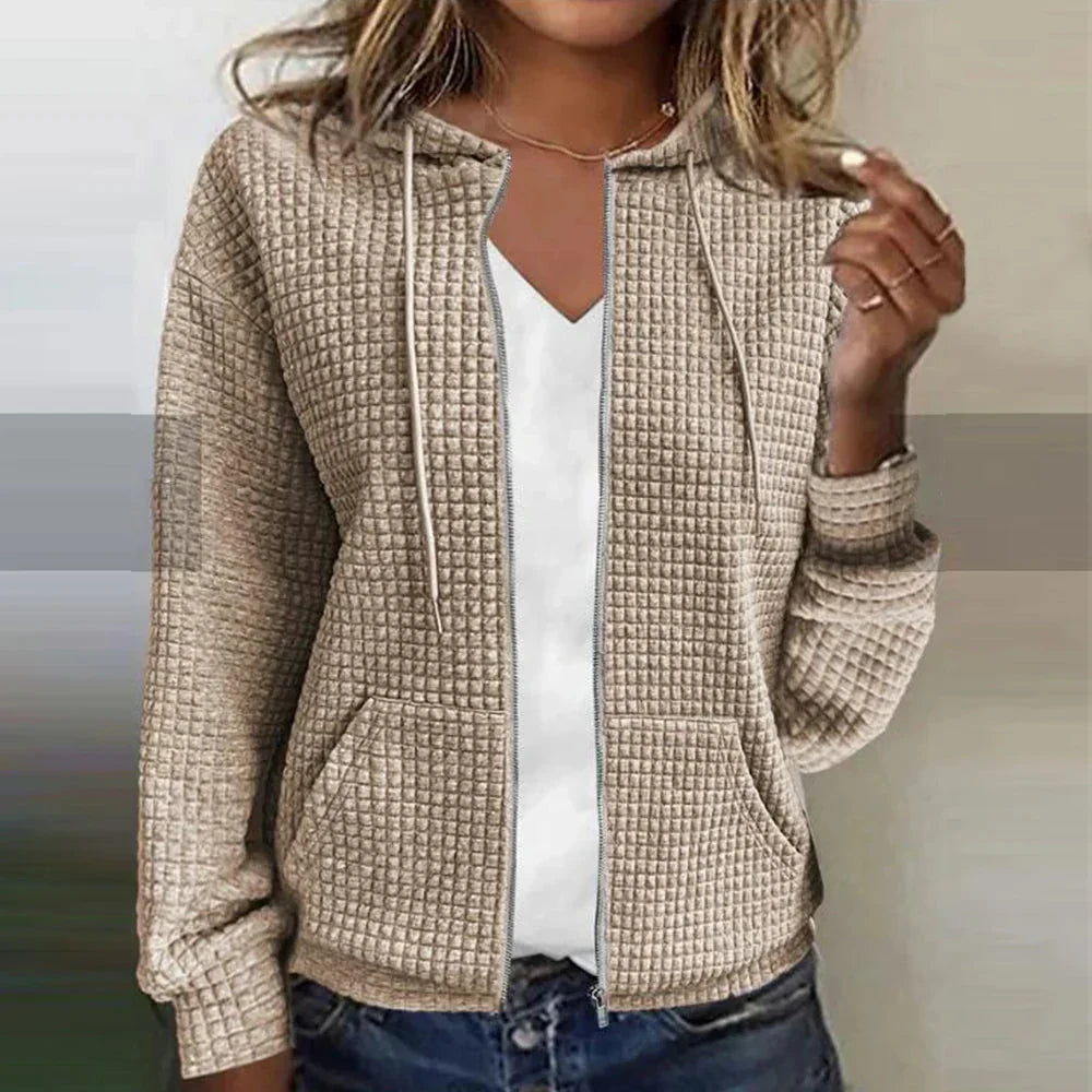 Kristel – Waffelstrick-Cardigan